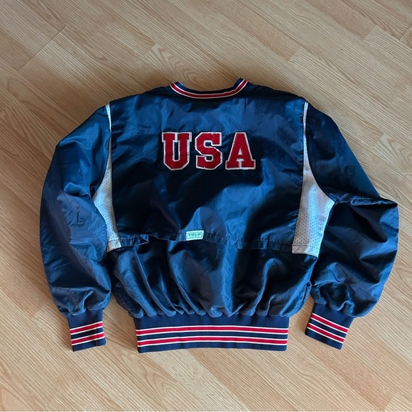Vintage USA Softball 90s Bomber Sportswear Jacket XL - Picture 10 of 10